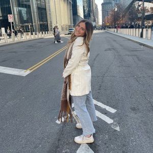 White Snakeskin coat